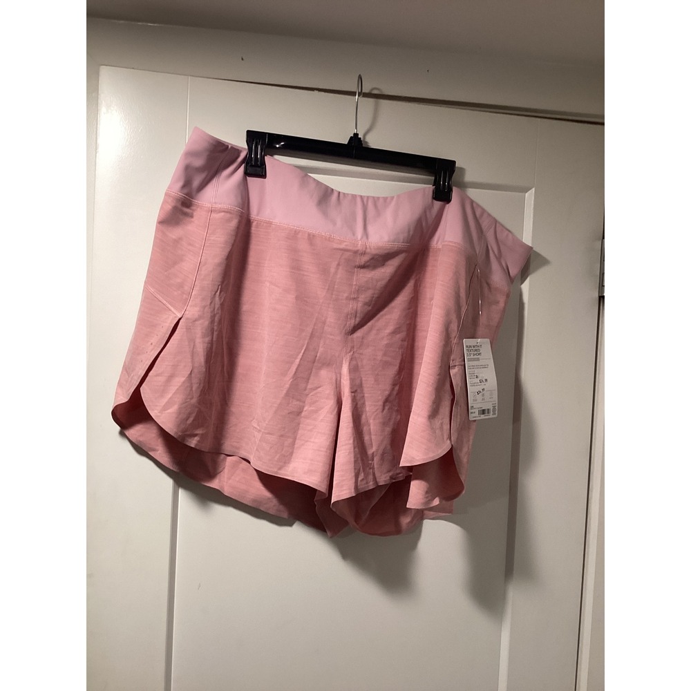 Athleta Run With It Textured 3.5 Short Pink‎ Spiced Bergamot 3X 657669-02-2-1003